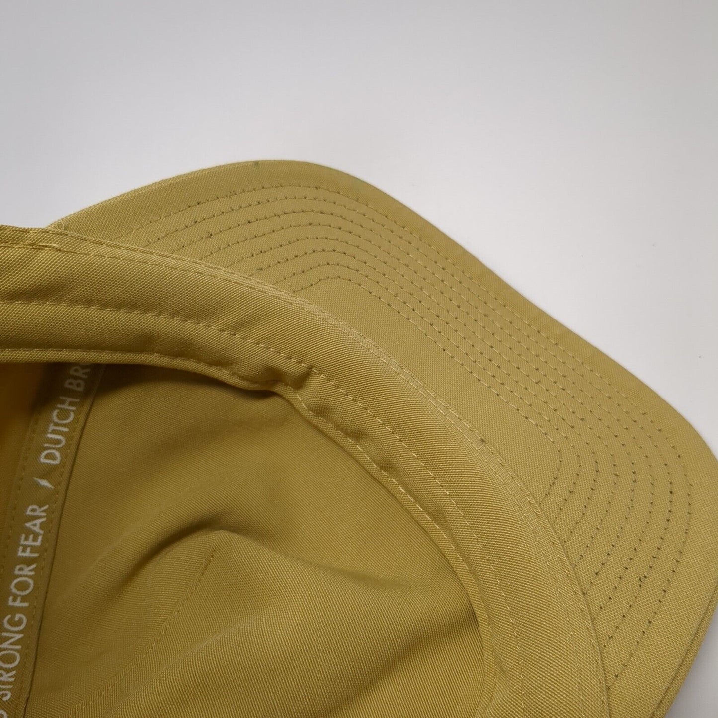 DB Dutch Bros 92 Snapback Hat Tan One Size Adjustable Embroidered Vented Holes