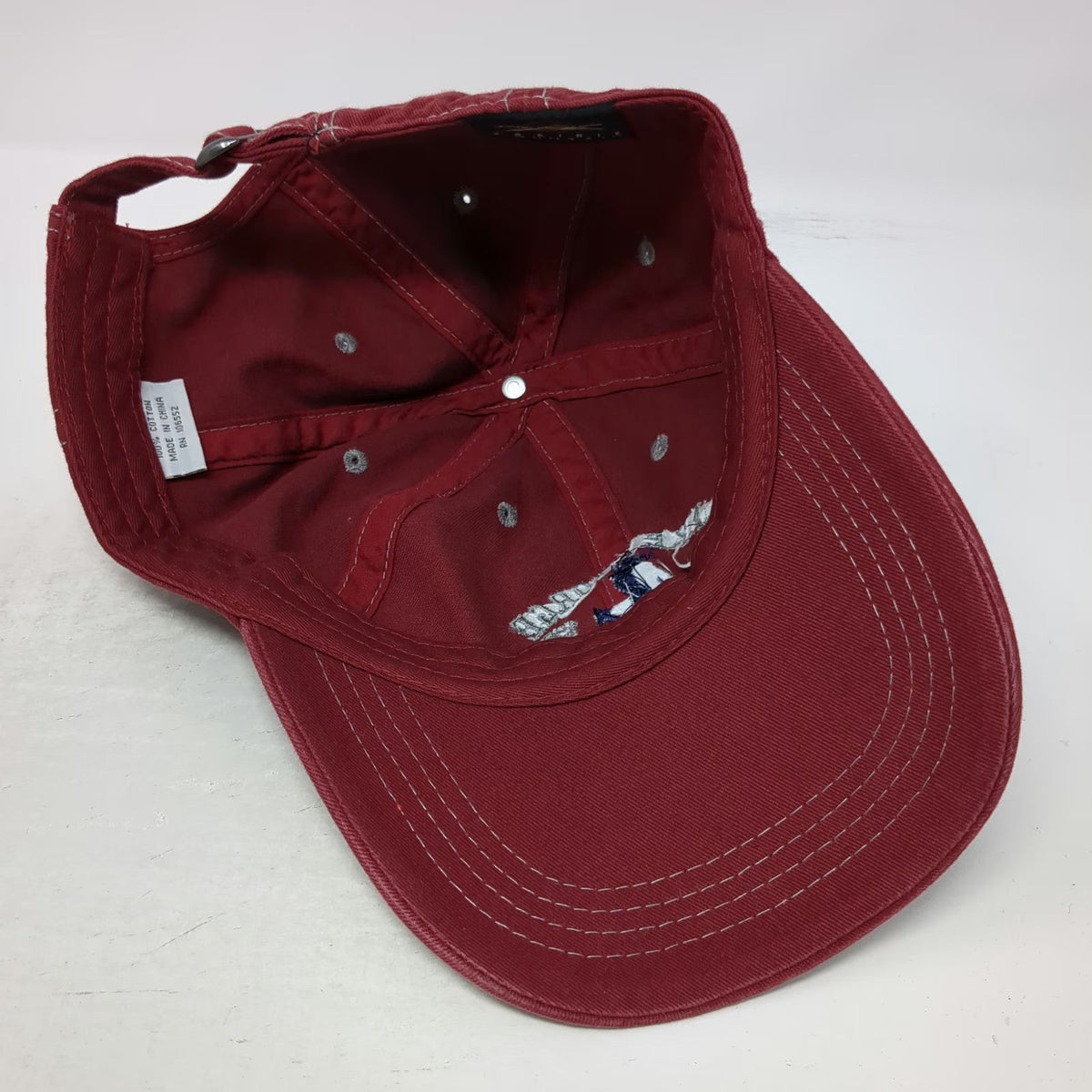 Prairie Mountain Lake George New York Anchor Red Baseball Cap One Size Slideback