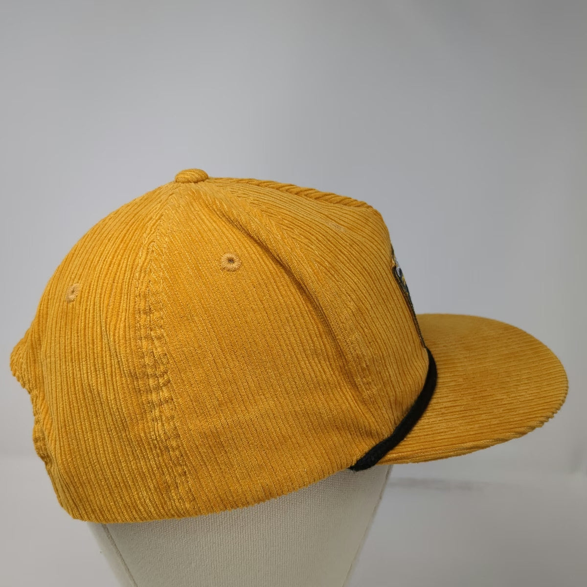 You Know. 5 Panel Yellow Hat OSFM Wagstaff Crane Corduroy Rope Snapback Patch