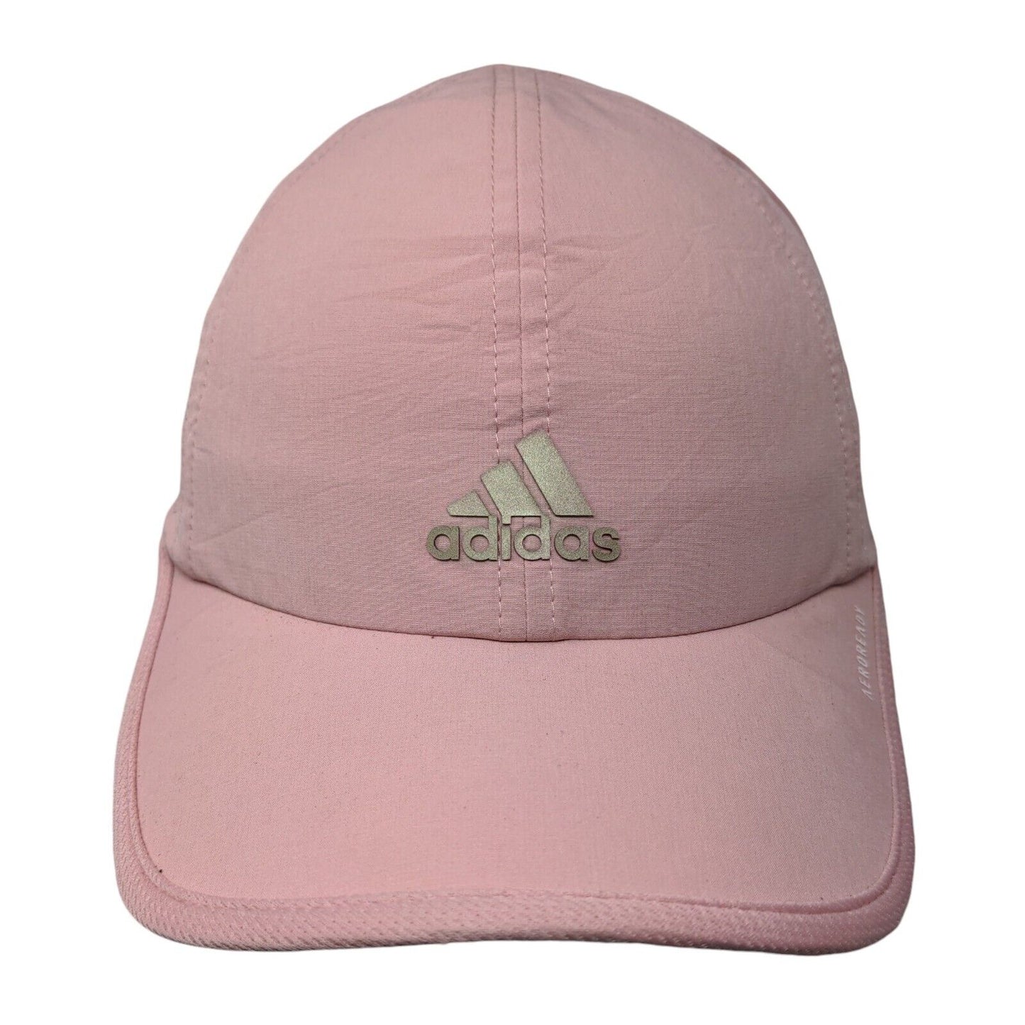 Adidas Aeroready Strapback Hat Pink One Size Adjustable Breathable 6 Panel