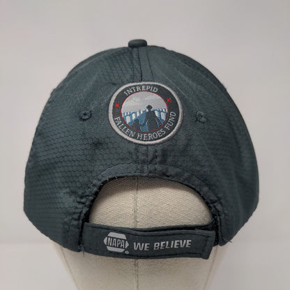 NAPA USA We Believe In Heroes Strapback Hat Gray OSFM Adjustable Patriotic