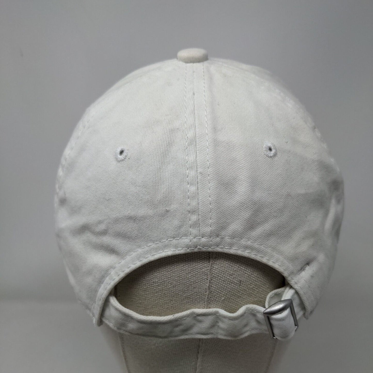 Minnie Mouse Slideback Hat White One Size Adjustable Embroidered Disney