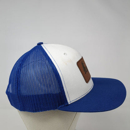 TV Snapback Trucker Hat Blue One Size Adjustable Mesh Back 6 Panel Richardson