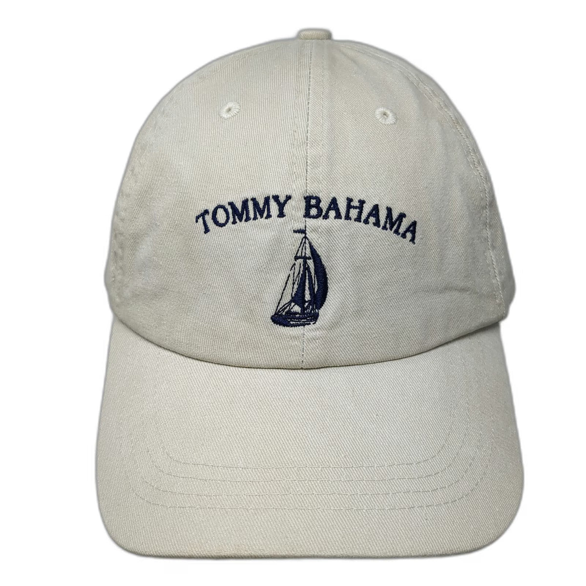 Tommy Bahama Baseball Cap Beige One Size Slideback Sailboat Island Pursuit Hat