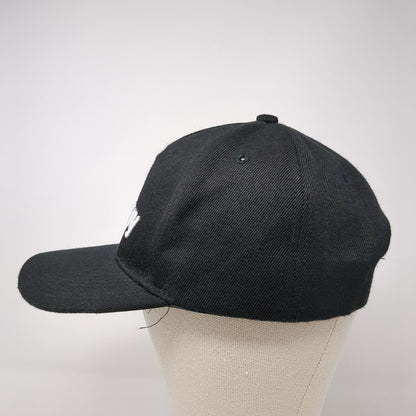 Himiway Snapback Hat Black One Size Solid Embroidered Adjustable