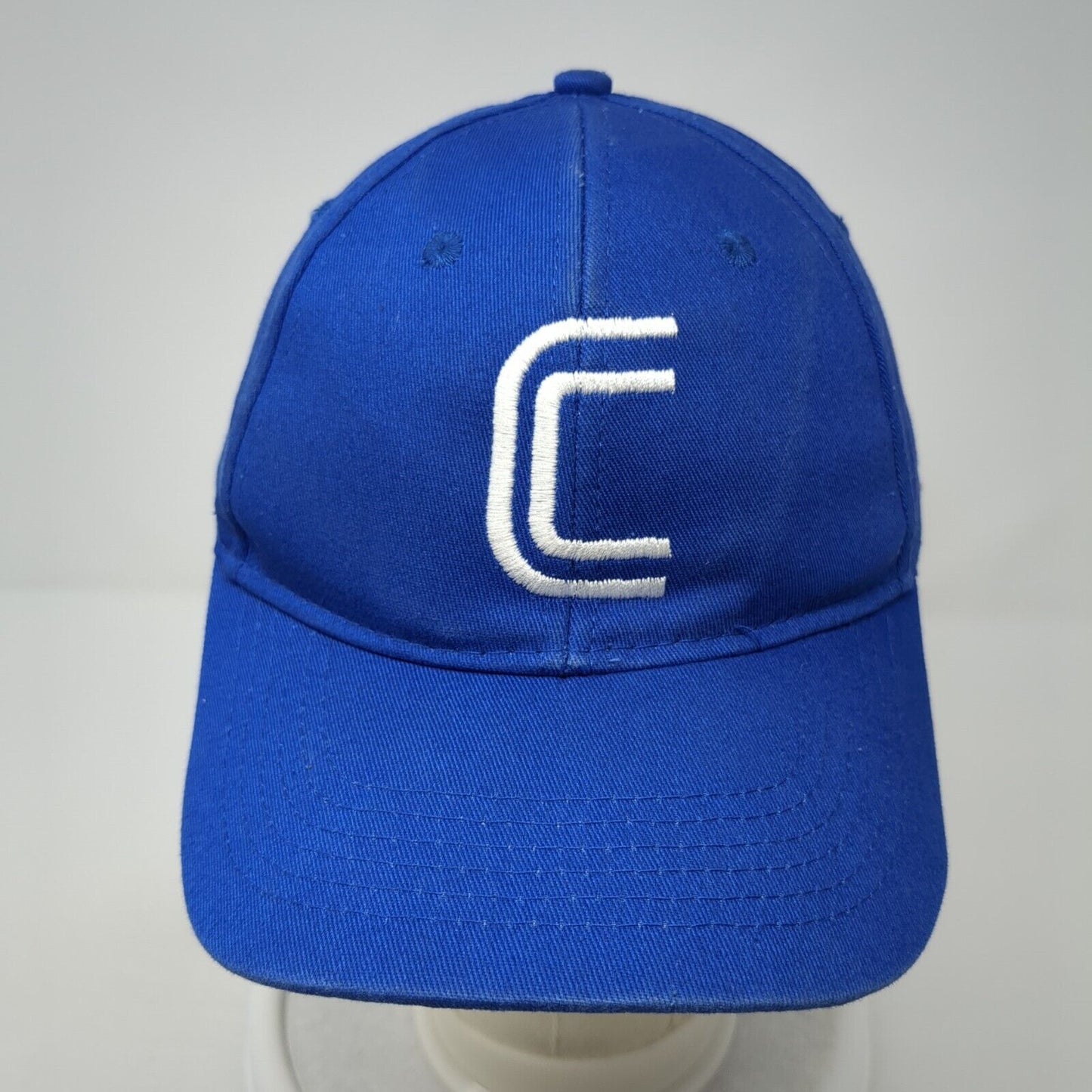 Protime Sports Strapback Hat Blue One Size Adjustable Embroidered Logo