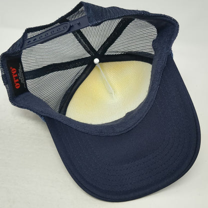 OTTO Trucker Hat Blue One Size Pura Vida Costa Rica Monkey Snapback Polyester