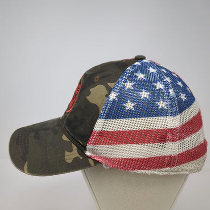Otto Trucker Hat Green Red White Blue One Size Camo American Flag Sand Jamm