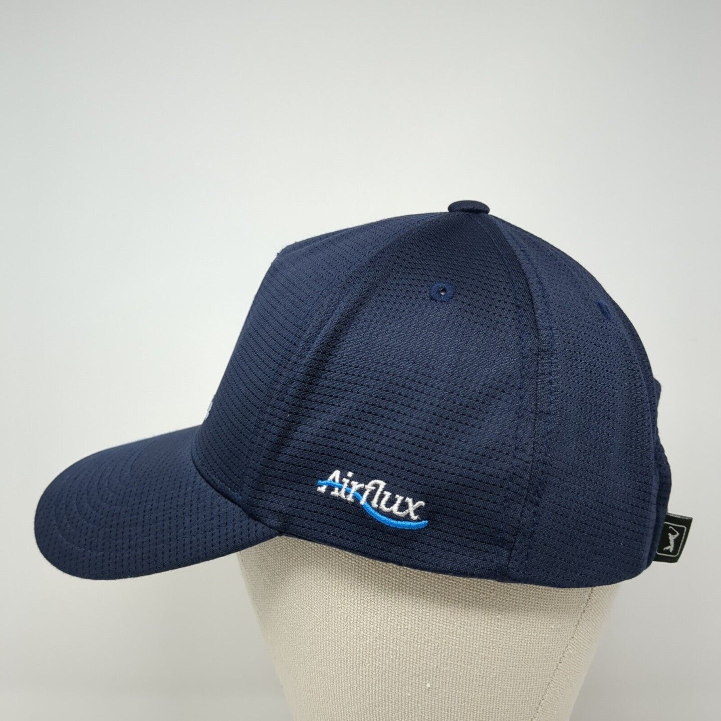 PGA Tour Strapback Hat Blue One Size Adjustable Embroidered Airflux