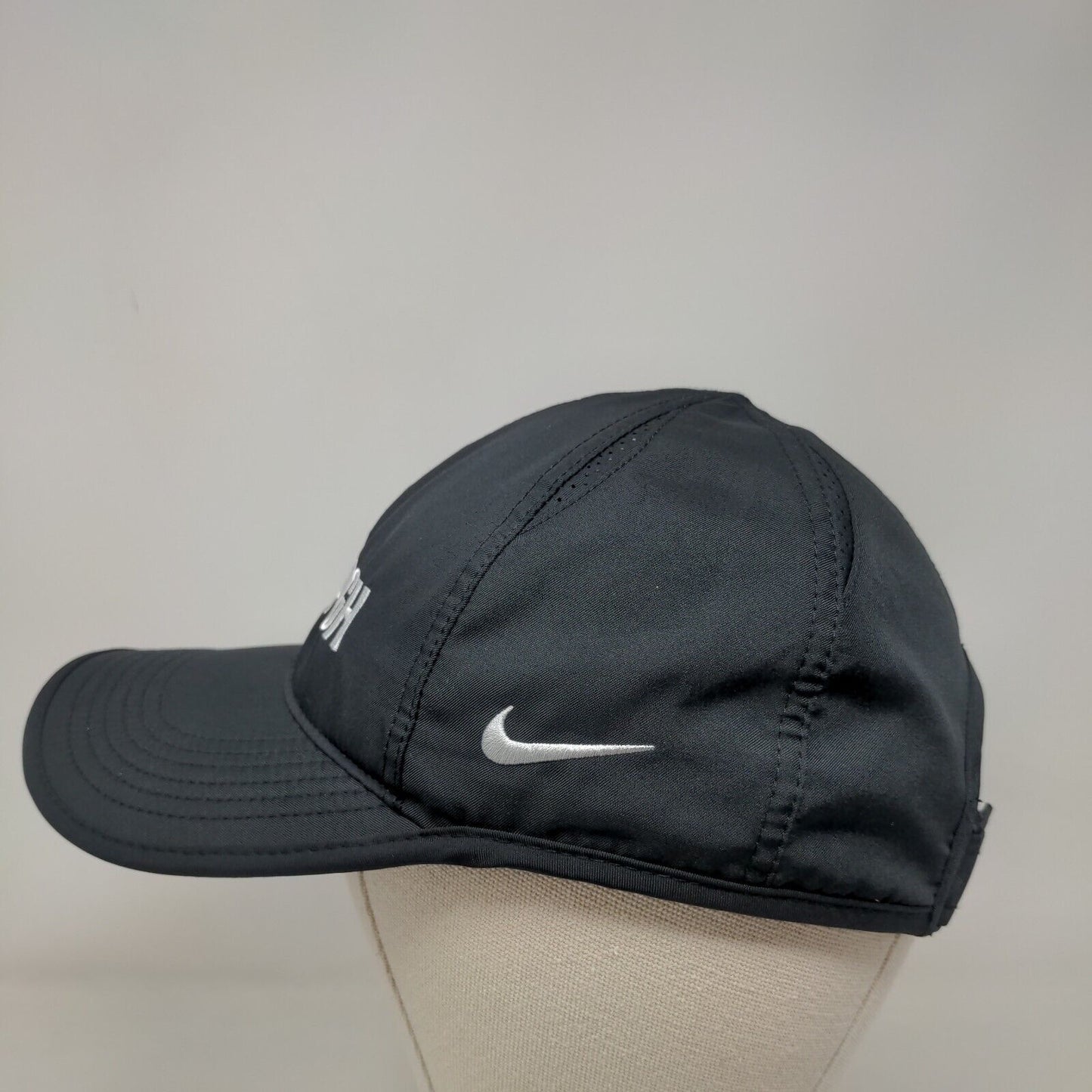 UEC PGH Strapback Hat Black OSFM Embroidered Nike Dri-Fit Featherlight