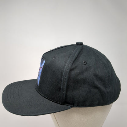 Gryffin Snapback Hat Black One Size Adjustable Embroidered Vented Holes