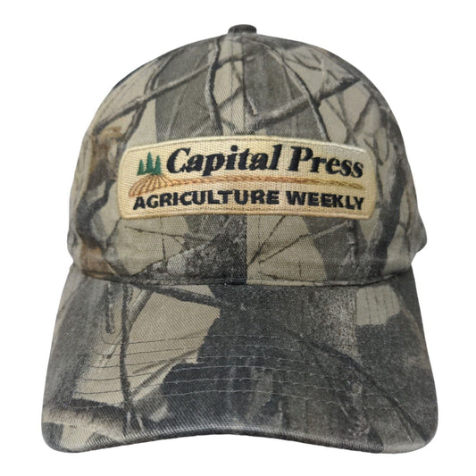 Capital Press Agriculture Weekly Slideback Hat Camouflage One Size Graffiti