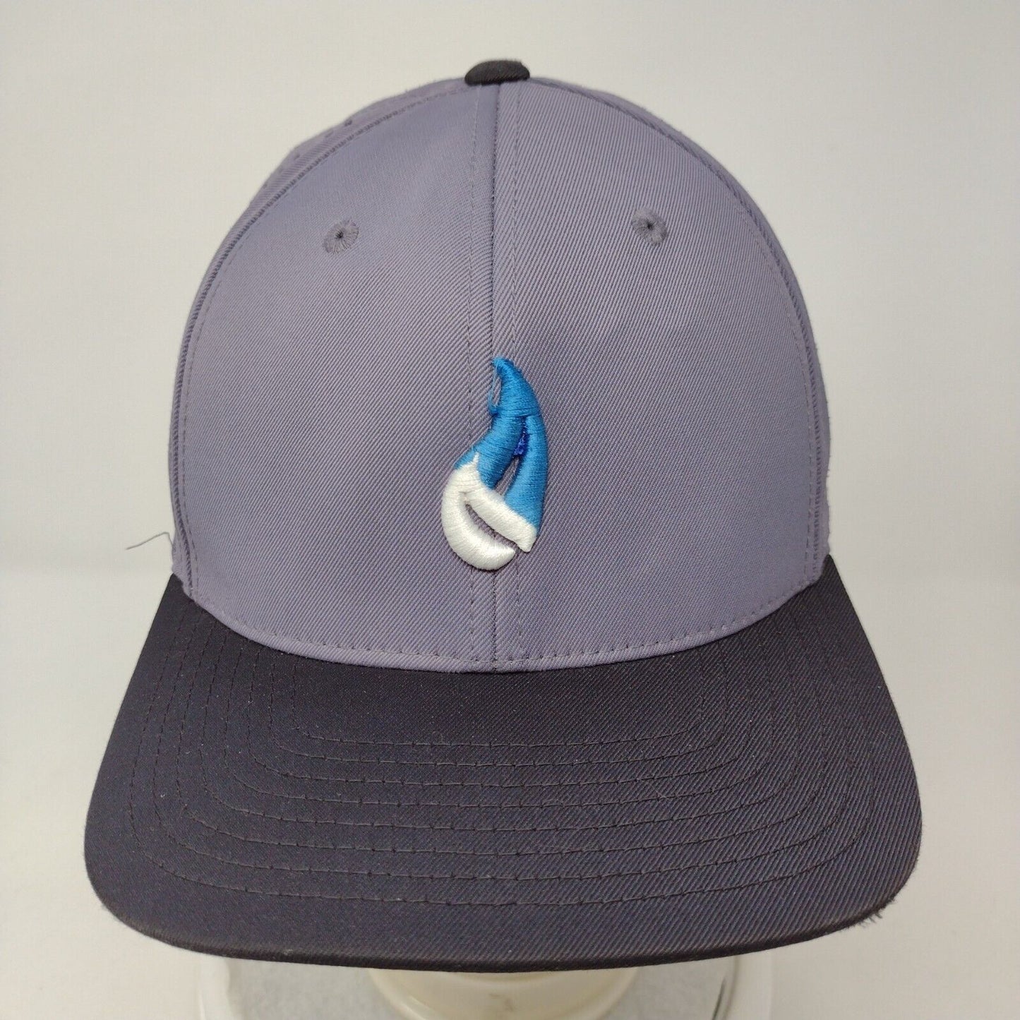 Ignite Fitted Hat Gray S-M Embroidered Flexfit Laser Cut Perforated