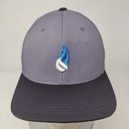 Ignite Fitted Hat Gray S-M Embroidered Flexfit Laser Cut Perforated