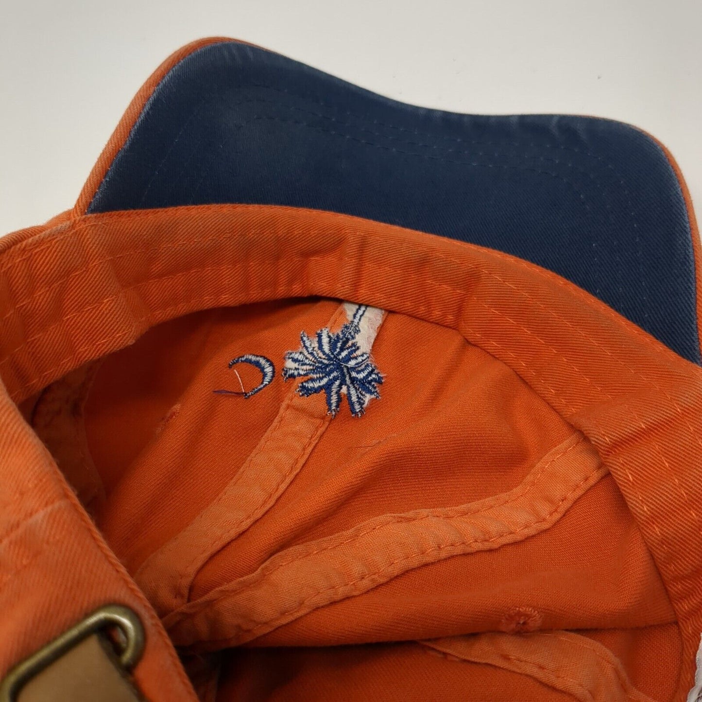 South Carolina Slideback Hat Orange One Size Palmetto Moon Fahrenheit