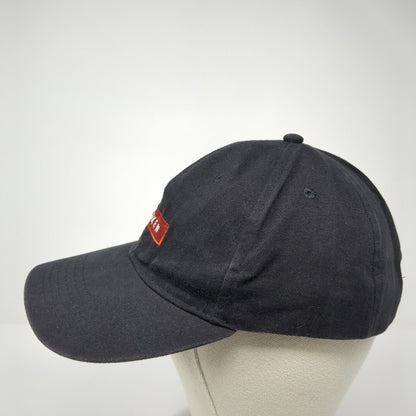Harken Strapback Baseball Cap Black One Size Adjustable Embroidered Apollo USA