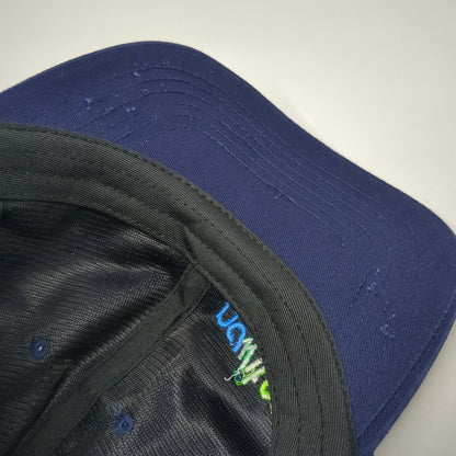Baseball Cap Blue One Size NCWIT Logo Distressed Slideback Cotton Hat Green
