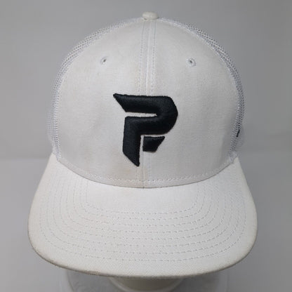 Parform Snapback Mesh Back Trucker Hat White OSFM Embroidered Otto