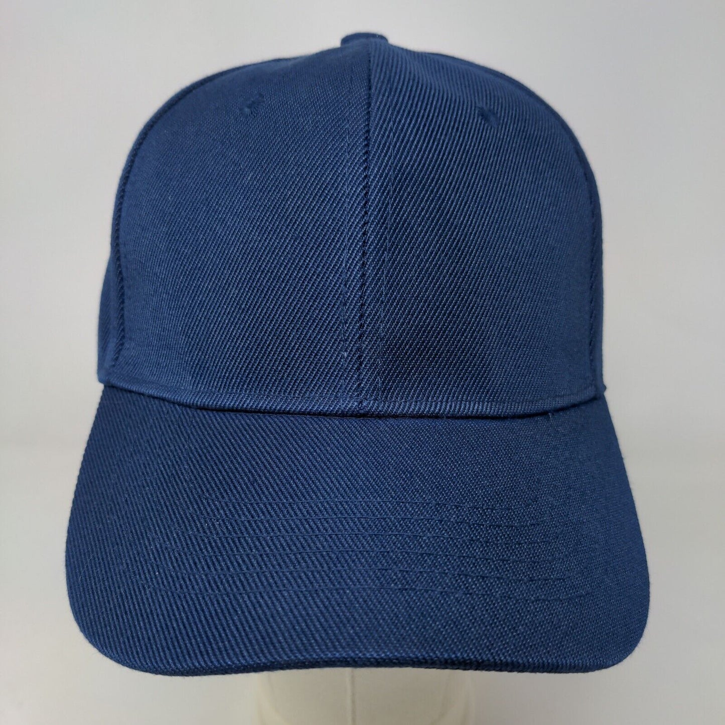 Unbranded Men's Strapback Hat Blank Blue 100% Acrylic Vent Holes