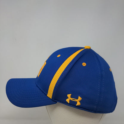 Under Armour Mens Strapback Hat Blue S-M Embroidered SM Stallions Logo Polyester