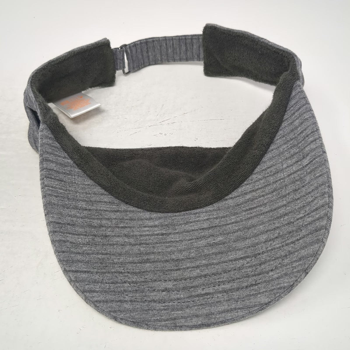 Pistil Visor Gray One Size Twisted Front Heathered Cotton Spandex Slideback Hat