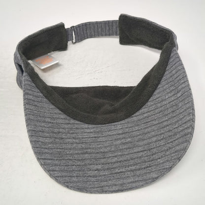 Pistil Visor Gray One Size Twisted Front Heathered Cotton Spandex Slideback Hat