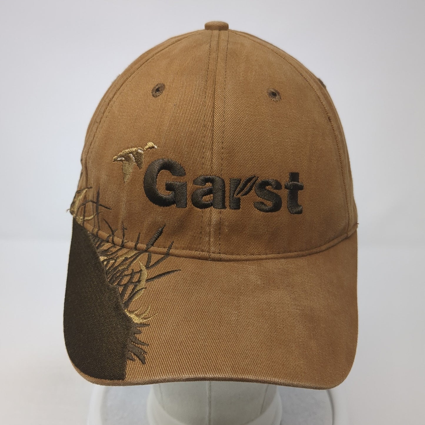 Garst Strapback Hat Brown One Size Adjustable Embroidered Wildlife Series