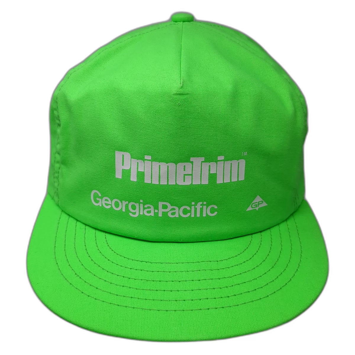 Swingster 5 Panel Green Hat Georgia-Pacific PrimeTrim Snapback GP Logo Vintage