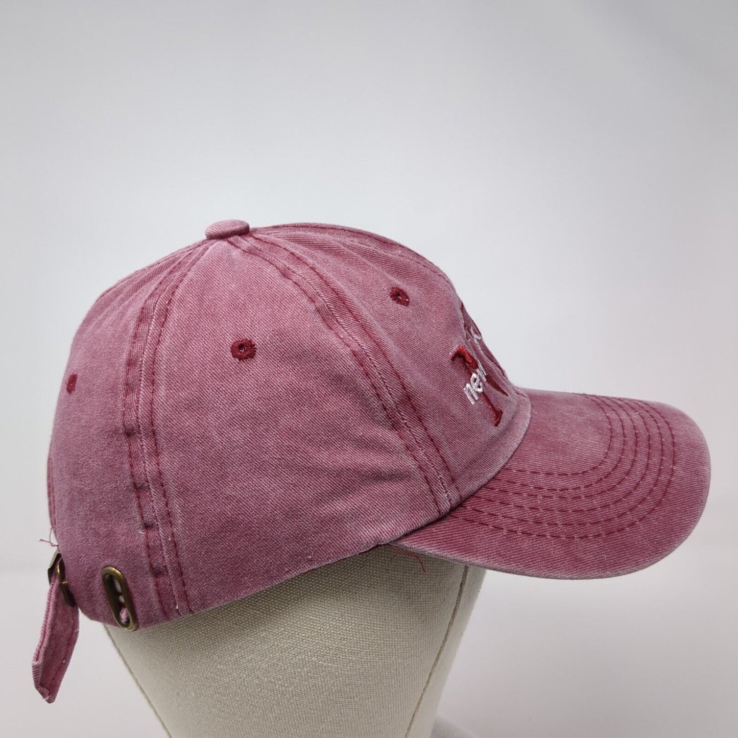 NYC New York City Slideback Hat Red One Size Adjustable Embroidered