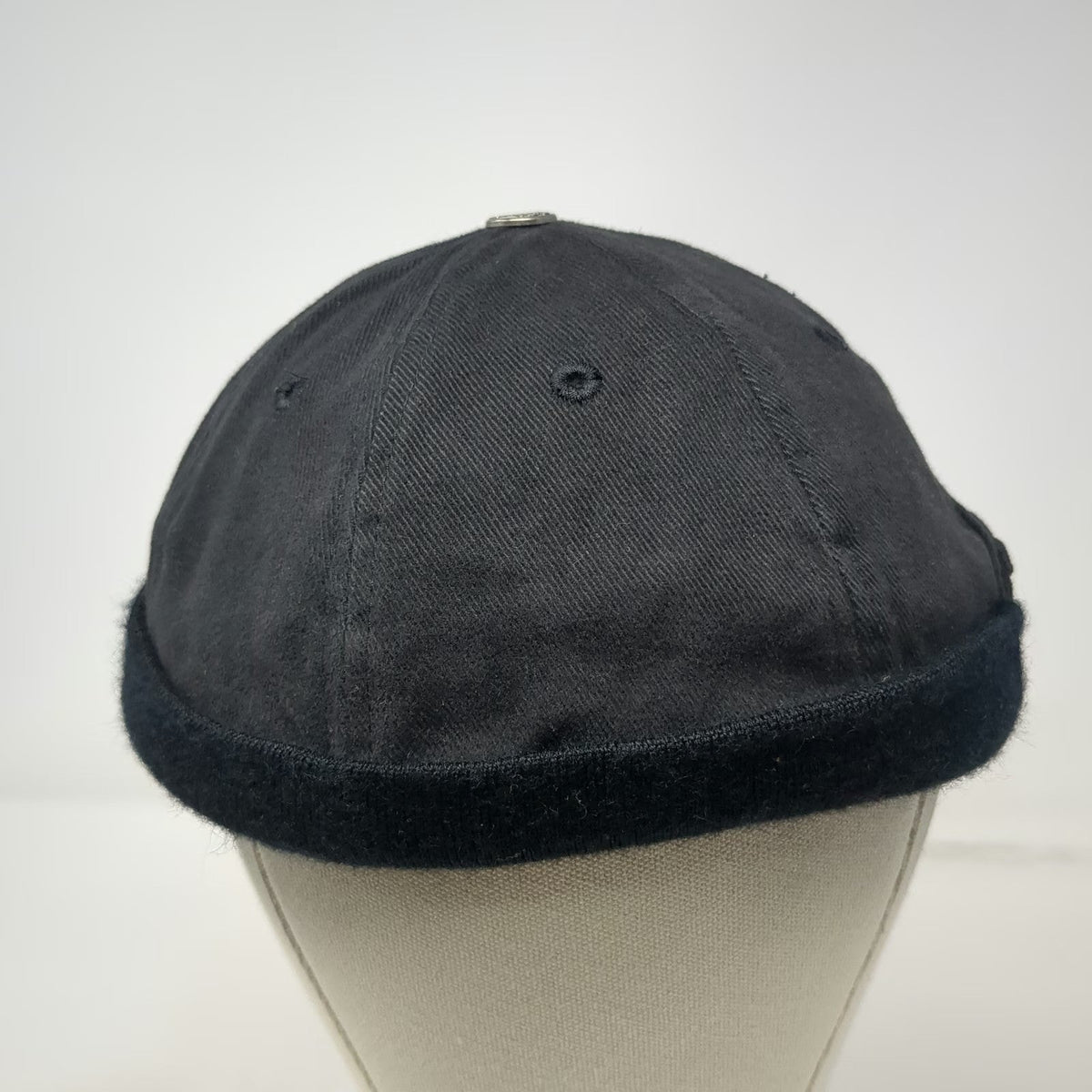 Capsmith Baseball Cap Black One Size Bullet Proof Strapback Brimless Cotton Hat