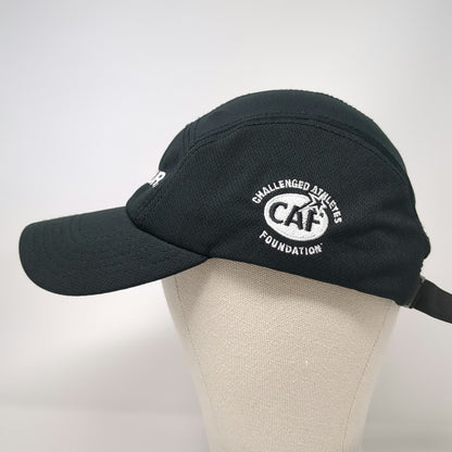 OTTO 5 Panel Black One Size Strapback Hat Ossur Challenged Athletes Foundation