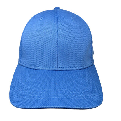 Athletic Works Fitted Hat Blue L-XL Solid Blank 6 Panel Vent Holes