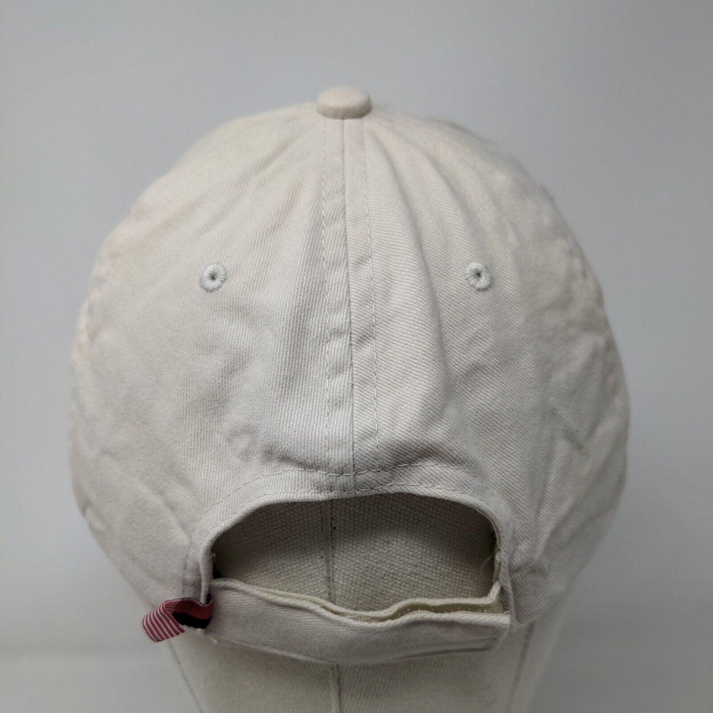 Dillon & Company Strapback Hat Cream One Size Embroidered Bayside