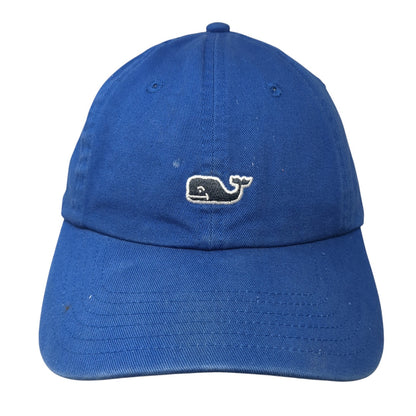 Vineyard Vines Whale Logo Slideback Hat Blue One Size Solid Adjustable