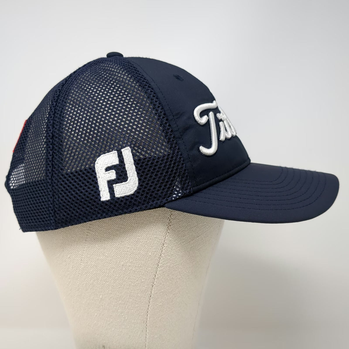 Titleist Trucker Hat Blue White One Size Mesh Back Snapback FJ Pro V1 Golfing