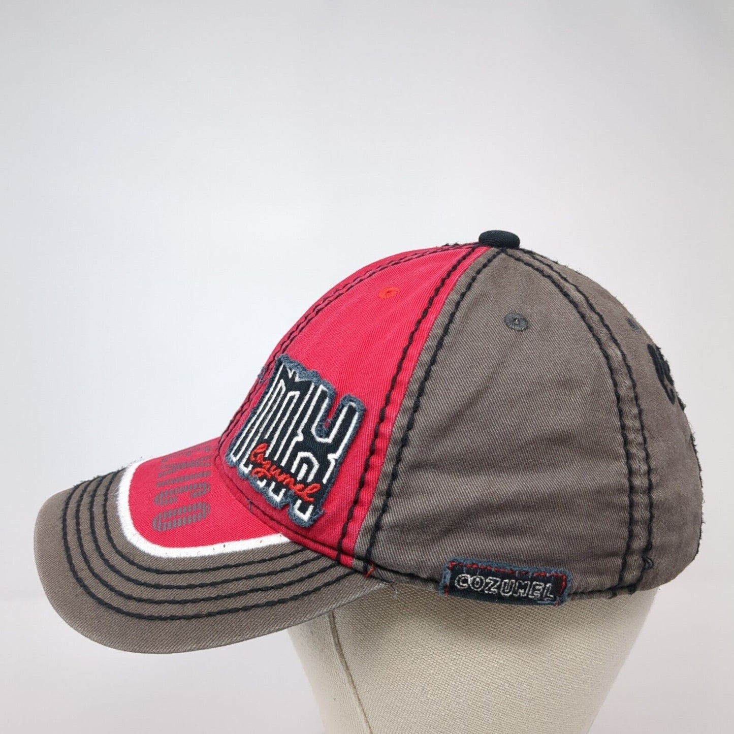 Mix Cozumel Mexico Slideback Hat Multicolor OS Adjustable Embroidered Mavan