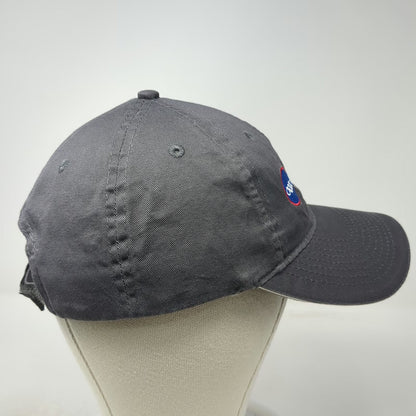Port & Company Manasquan Bank Hat Gray OSFM Baseball Cap Strapback Piping Logo