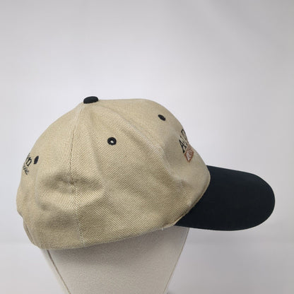 A1 Door And Building Solutions Snapback Hat Tan OS Adjustable Embroidered