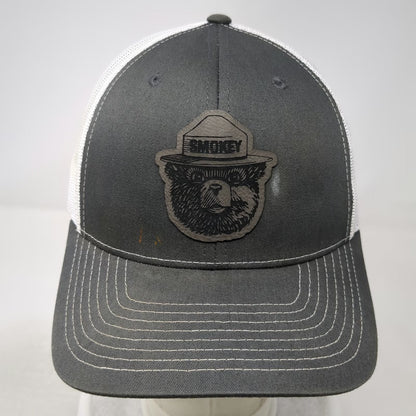 Richardson Trucker Hat Gray One Size Smokey Bear Only You Forest Fire Mesh Back