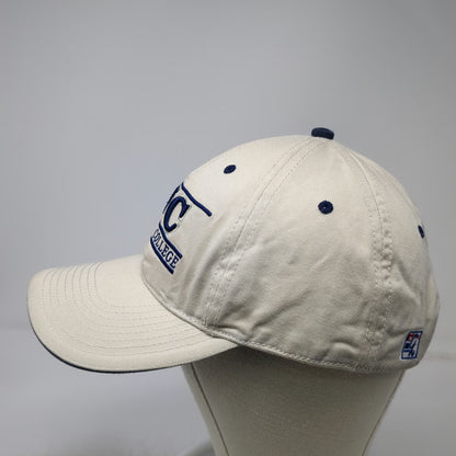 Whitman College NCAA The Game Cap Beige Blue One Size Slideback WC Logo Hat