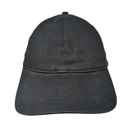 Unbranded Strapback Hat Black One Size Adjustable Vent Holes Blank