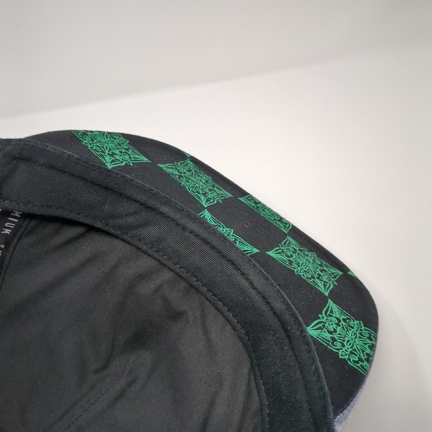 Rising Sun Patch Snapback Trucker Hat Blue One Size Mesh Back Adjustable