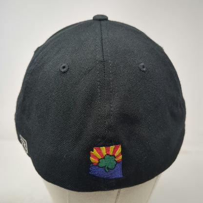 Richardson Baseball Cap Black XL JH Kelly Arizona Shamrock Gray Underbrim Hat