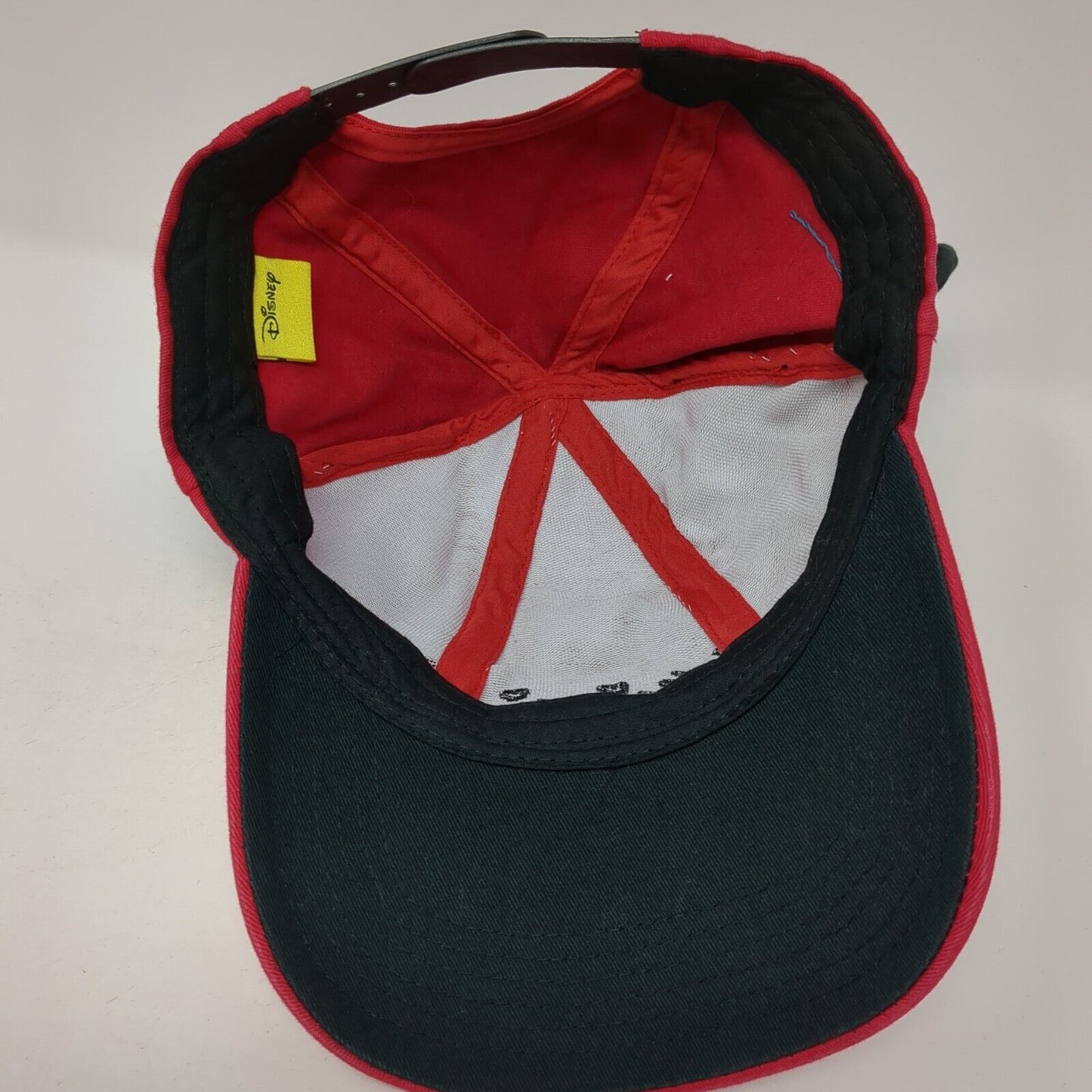 Minnie Mouse Ears Snapback Hat Red One Size Adjustable Embroidered Disney