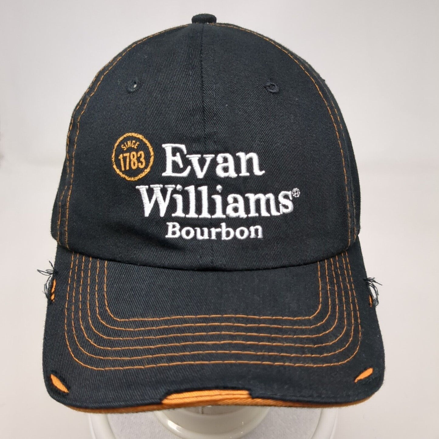Evan Williams Bourbon Slideback Hat Black OSFA Adjustable Embroidered