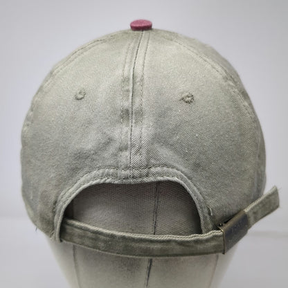 Port Authority Baseball Cap Beige Red One Size Turbo Air Logo Slideback Hat
