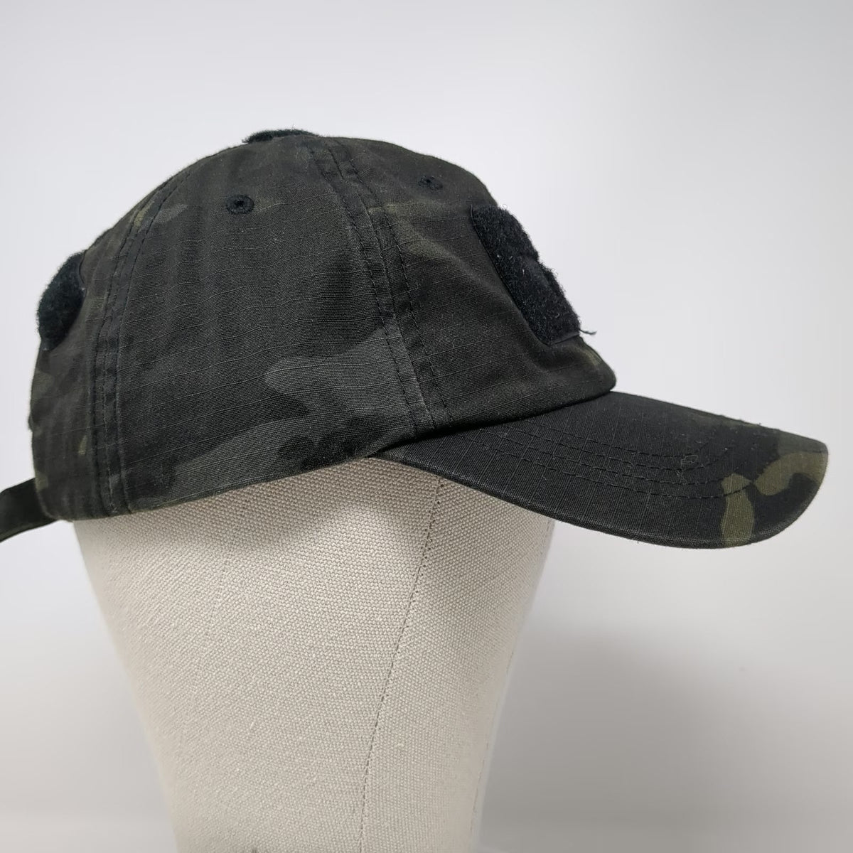 Condor Baseball Cap Black One Size Tactical Multicam Patch Slideback Nylon Hat