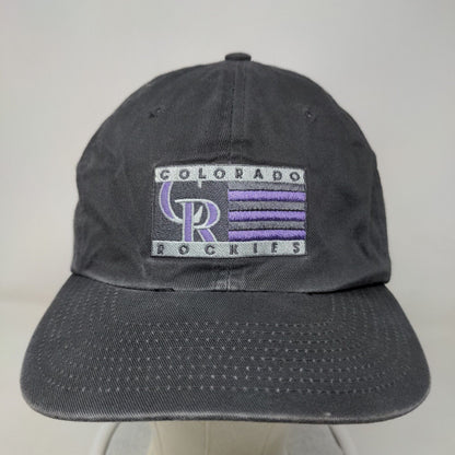 Colorado Rockies Slideback Hat Gray OSFA Box Seat MLB Genuine Merchandise