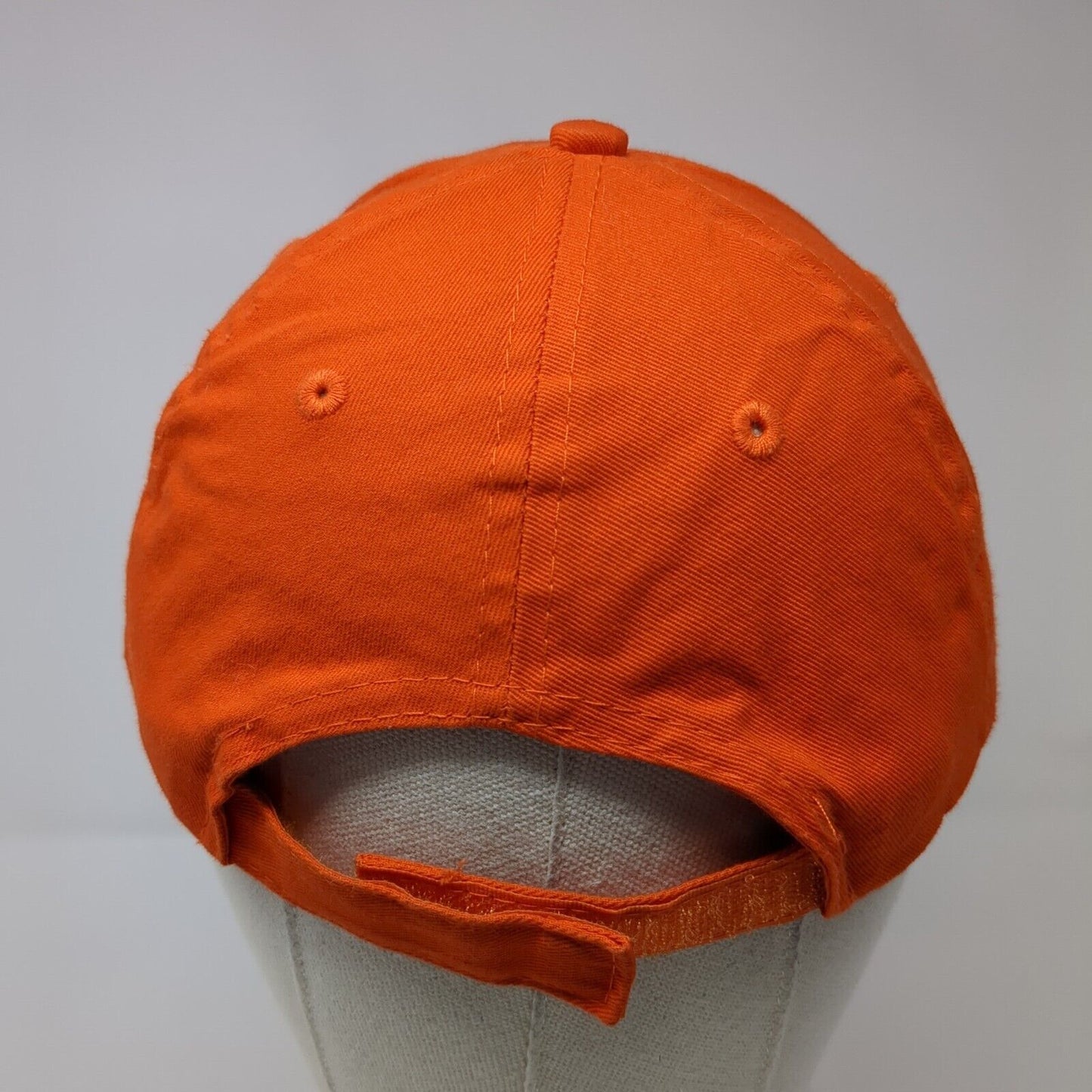 PCRD Strapback Hat Orange Youth One Size Adjustable Solid Port & Company