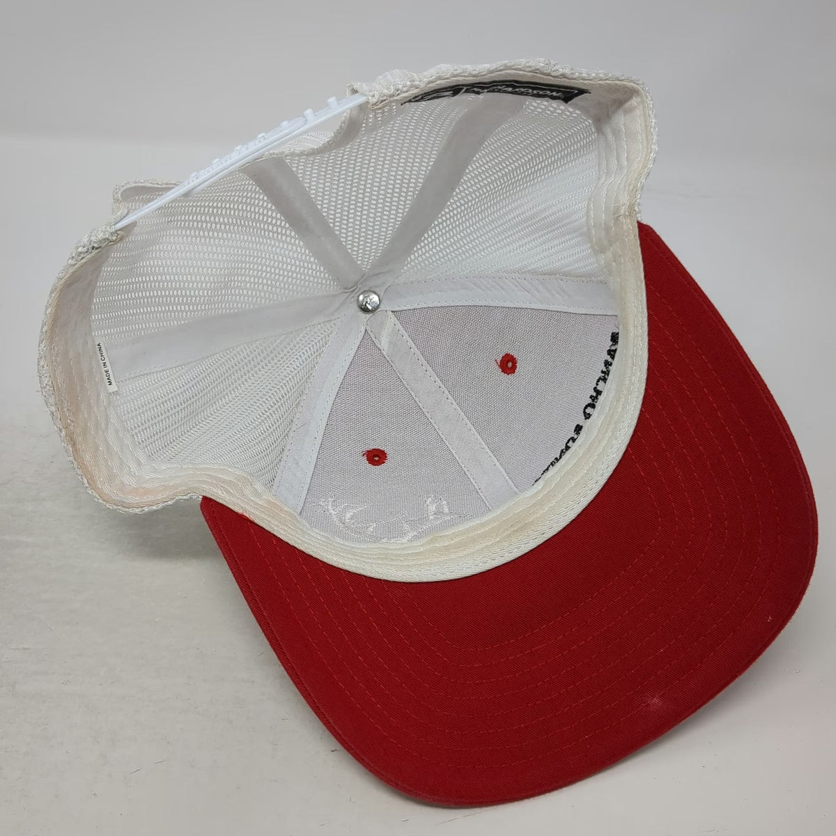 Richardson Trucker Hat Red White One Size Rancho Bonito Trophy Hunts Snapback